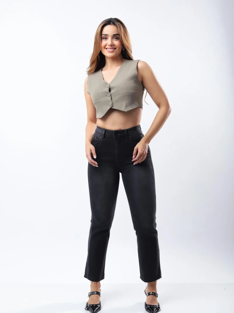 PANTALON KYRATH MODA FLARE CROPPED FIT