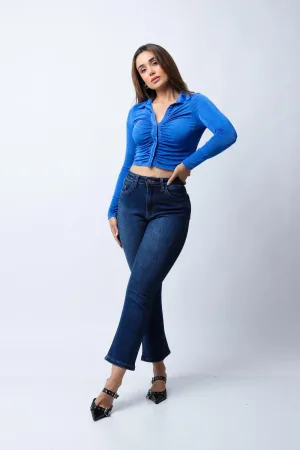 PANTALON KYRATH MODA FLARE CROPPED FIT