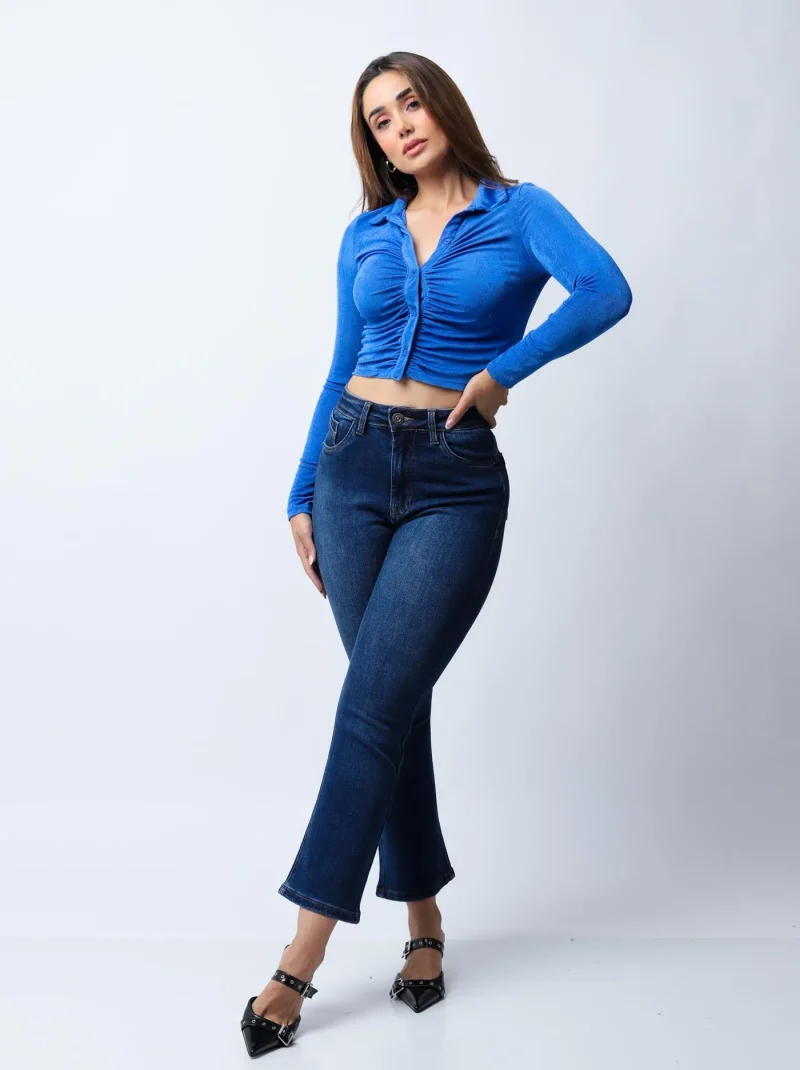 PANTALON KYRATH MODA FLARE CROPPED FIT